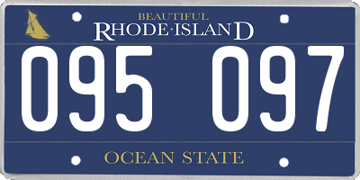 RI license plate 095097