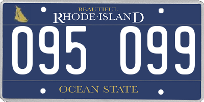 RI license plate 095099
