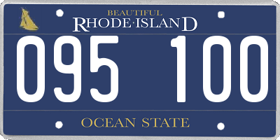 RI license plate 095100