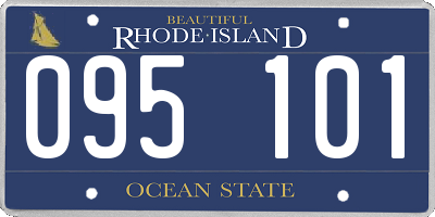 RI license plate 095101