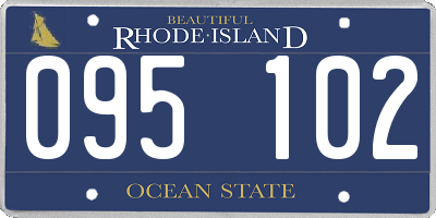 RI license plate 095102