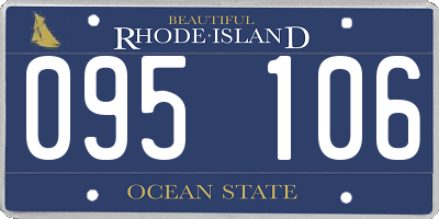 RI license plate 095106