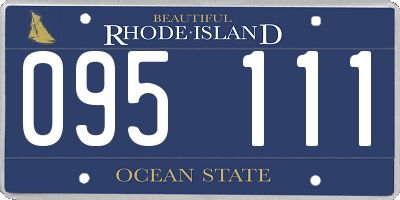 RI license plate 095111