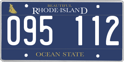 RI license plate 095112