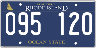 RI license plate 095120