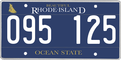 RI license plate 095125