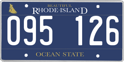 RI license plate 095126