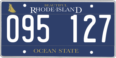 RI license plate 095127