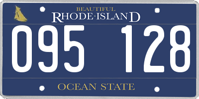 RI license plate 095128