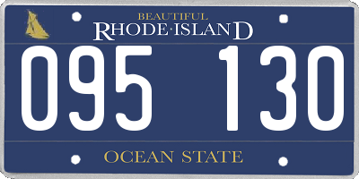 RI license plate 095130