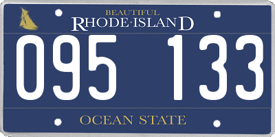 RI license plate 095133