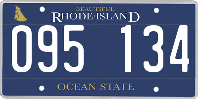 RI license plate 095134