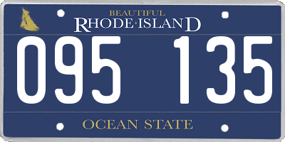 RI license plate 095135