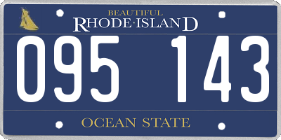 RI license plate 095143