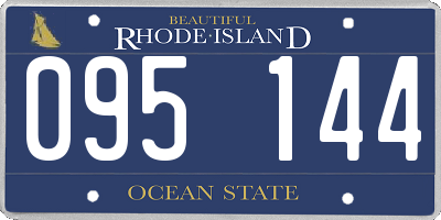 RI license plate 095144