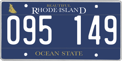 RI license plate 095149