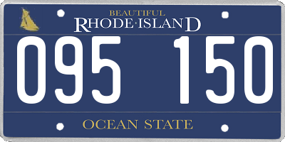 RI license plate 095150