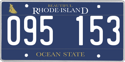 RI license plate 095153