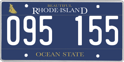 RI license plate 095155