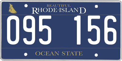 RI license plate 095156