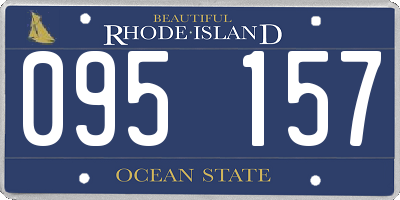 RI license plate 095157