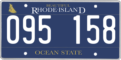 RI license plate 095158