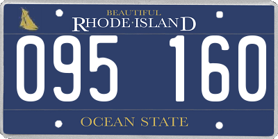 RI license plate 095160