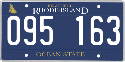 RI license plate 095163