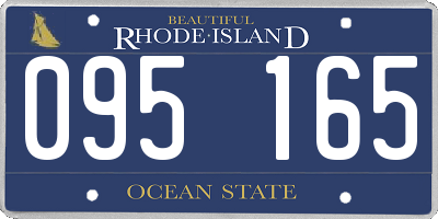 RI license plate 095165