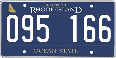 RI license plate 095166