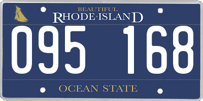 RI license plate 095168