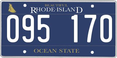 RI license plate 095170