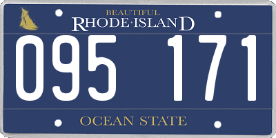 RI license plate 095171