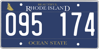 RI license plate 095174