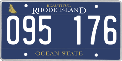 RI license plate 095176