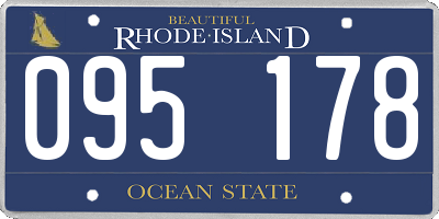 RI license plate 095178