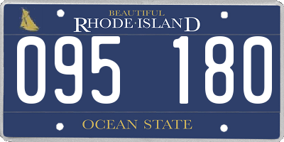 RI license plate 095180
