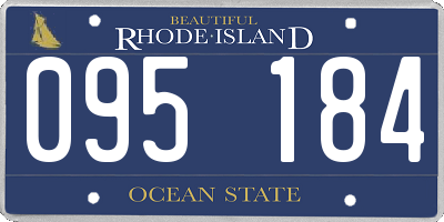RI license plate 095184