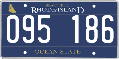 RI license plate 095186