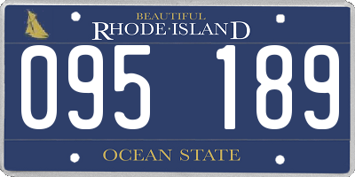 RI license plate 095189