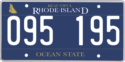 RI license plate 095195