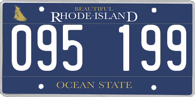 RI license plate 095199