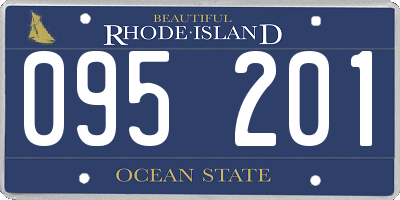 RI license plate 095201