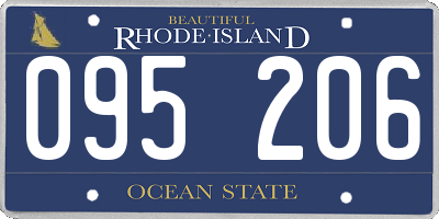 RI license plate 095206
