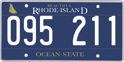 RI license plate 095211