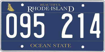 RI license plate 095214