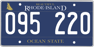 RI license plate 095220
