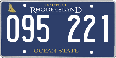 RI license plate 095221
