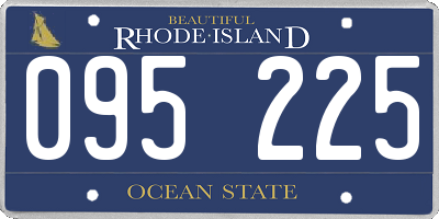 RI license plate 095225