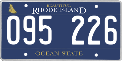 RI license plate 095226